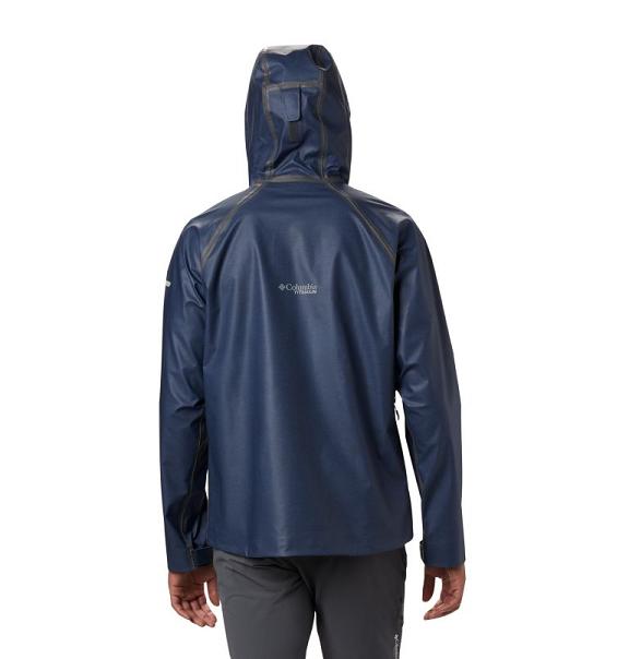 Columbia OutDry Rain Jacket Navy For Men's NZ70425 New Zealand